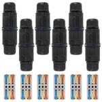 6pcs Upgraded Junction Box Outdoor Waterproof Ip68, Cdf 3p 3pole Wire Connect.... Fixed Price $21.78.