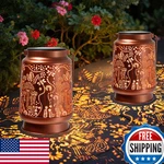 Ywywled Outdoor Solar Lanterns Waterproof - Metal Hanging Lights. Fixed Price $32.92.