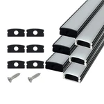 Hamrvl 6-pack 30cm Led Channel Diffuser Black Aluminum With Mliky White Cover.... Fixed Price $18.37.
