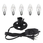 Himalayan Salt Lamp Cord 6ft Dimmer Switch E12 Socket 5 Free 15w Bulbs. Fixed Price $15.98.