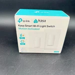 Kasa Smart Wi-fi Light Switch, Motion-activated, Ks200m, 2-pack. Fixed Price $40.00.