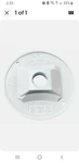 Sigma Electric, 14381wh 1/2" 1 Hole Round Lamp Holder Cover, White, Rain Tite. Fixed Price $7.99.