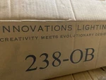 Innovations 1 Light Bare Bulb Double Swing Arm In Oiled Rubbed Bronze - 238-ob. Fixed Price $199.95.