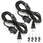 Jimosoon 20ft Pendant Light Cord, Black Plug In Hanging Lamp Kit E26. Fixed Price $30.72.