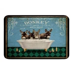 Cute Donkey Bathroom Rugs Kids Retro Funny Farm Animal Bath Mats Non Slip Vin.... Fixed Price $20.40.