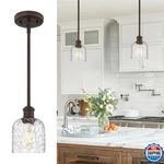 Zeyu Farmhouse Hanging Light Fixture, Kitchen Island Pendant Lights, 1-light Adj. Fixed Price $71.14.