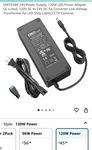 Emitever 24v Power Supply 120w Led Adapter 120v Ac To Dc 5a. Fixed Price $20.00.