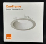 Dmf Lighting Oneframe Round Beveled Trim, Round, Black, Drd2trjdsbk, Aluminum. Fixed Price $23.96.