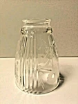 5 X 2.25" Fitter Clear Bell Grape Floral Fan Glass Shade Westinghouse New. Fixed Price $22.99.