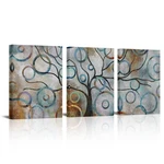 Visual Art Decor Canvas Wall Prints Abstract Geometry Circles Tree Of Lif.... Fixed Price $29.59.