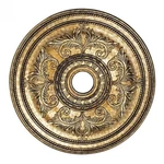 Livex Lighting Ceiling Medallion In Hand Painted Vintage Gold Leaf. Fixed Price $461.99.