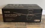 Carro Black Smart Ceiling Fan W/light 52 3 Blade, Ces523a1l2 Alexa/google/siri. Fixed Price $118.75.