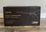 Carro White Smart Ceiling Fan W/light 48 3 Blade, Ces483ql Alexa/google/siri. Fixed Price $109.25.