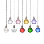 2pcs Ceiling Fan Pull Chain 30mm Color Crystal Faceted Ball. Fixed Price $12.99.