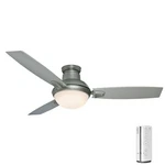 New Casablanca Verse 54" Modern Ceiling Fan - Satin Nickel, Led, Remote. Fixed Price $174.99.