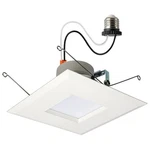 Satco 6 In. Adjustable Watt Cct Stepped Baffle Dimmable Non-ic Rated Led Trim. Fixed Price $14.95.