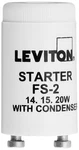 Leviton 12409 Fluorescent Lamp Starter 2 Pack For 14 15 20w Bulbs White. Fixed Price $11.89.