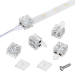 5 Pack 2 Pin 10mm Solderless Led Strip Connectors Transparent With Screwdrive.... Fixed Price $18.42.