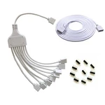 Rgb 4 Pins White Led Splitter Cable Strip Connector 8 Way Y .... Fixed Price $14.92.