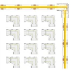 Miwise 8mm Connectors Kit For 2-pin Cob Led Strip,12pcs Gapless L-shaped/corn.... Fixed Price $18.33.