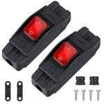 Kingdder 2 Pieces Waterproof Inline Cord Switch Ac/dc 12v-250v Heavy Black. Fixed Price $20.41.