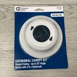 Commerical Electric Cathedral Ceiling Canopy Kit White 232 831 New Sealed. Fixed Price $10.97.