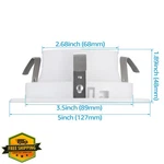 Torchstar 4 Inch Recessed Light Trim White Step Baffle 6 Pack. Fixed Price $44.99.