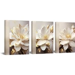 Bathroom Wall Art White Flower Canvas For Living Room Bedroom D.... Fixed Price $24.88.
