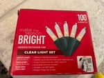 Make The Season Bright- 658172-clear String Christmas Lights 100. Fixed Price $5.99.