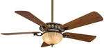 Minka Aire Volterra 52" Ceiling Fan - Natural Walnut 5-blade. Fixed Price $479.20.