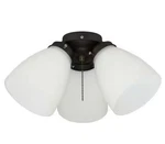 Hampton Bay 3-light Oil Rubbed Bronze Ceiling Fan Shades Led Light Kit. Fixed Price $27.00.