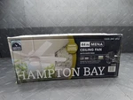 Hampton Bay Mena 44in Led Indoor/outdoor White Ceiling Fan With Light 1008547202. Fixed Price $17.50.