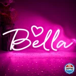 Attneon Bella Name Neon Sign For Wall Decor Light Kids Room. Fixed Price $56.89.