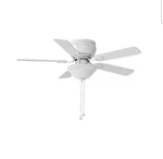 New Harbor Breeze Mayfield 44" 5 Blade Ceiling Fan With Led Light Bth44ww5l. Fixed Price $75.00.