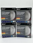 4pack Commercial Electric Slim Baffle 4in Indoor/outdoor Led Recessed Light Kit. Fixed Price $49.99.