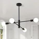 Hhr 4-light Sputnik Chandelier, Black Modern Chandelier Ceiling Light Fixture.... Fixed Price $52.04.
