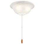 Kichler Led 3 Light Bowl, Multiple Finish With Alabaster Swirl - 380015mul. Fixed Price $124.95.