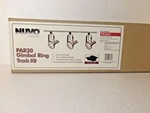 Nuvo By Satco Lighting 3 Light Gimbal Ring Track Kit, Brushed Nickel - Tk343 Nib. Fixed Price $49.99.