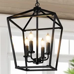 Brighthome Farmhouse Chandelier 4-light, Black Pendant Light Fixture For Kitchen. Fixed Price $54.40.
