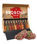 Bbq & Chili Spice Gift Set 10 Gourmet Grilling Spices Hot Rubs Rub. Fixed Price $27.58.