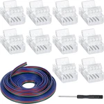 Zhengmy 10 Pack 4 Pin Mm Solderless Led Strip Light Connectors, Track. Fixed Price $12.73.