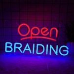 Vinray Open Braiding Led Neon Sign For Hair Salon Business - Super Bright 16x12i. Fixed Price $85.04.