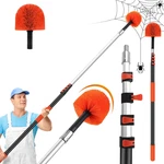 26 Ft Cobweb Duster With Extension Pole,spider Web Brush Pole Extend 5-20ft. Fixed Price $84.40.