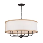 Kichler Lighting Heddle 30 Inch 6-light Chandelier Anvil Iron And Beech. Fixed Price $518.99.