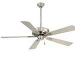 Minkaaire Model# F556-bn "contractor Plus" Ceiling Fan-52"-five Blade-nickel. Fixed Price $55.00.