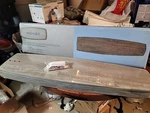 Kichler 70" Carved Wood 5 Blade Set 371050 Weathered White Walnut. Fixed Price $119.00.