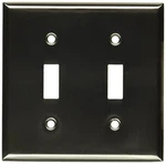 Rusticware 785sn Satin Nickel Double Switch Switchplate - Pack Of 5. Fixed Price $23.75.