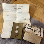 Fasco Industries Model 905a - Wall Mounted Speed Control (parts Only). Fixed Price $29.99.
