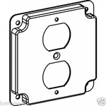 1pc Orbit 4402 4 Inch Square Industrial Cover Duplex Receptacle. Fixed Price $3.50.