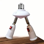 360 Degrees Adjustable 2 In 1 E26/e27 Splitter Socket Adapter. Standard. Fixed Price $18.86.